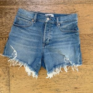 PAIGE Asher Blue Denim Shorts 25